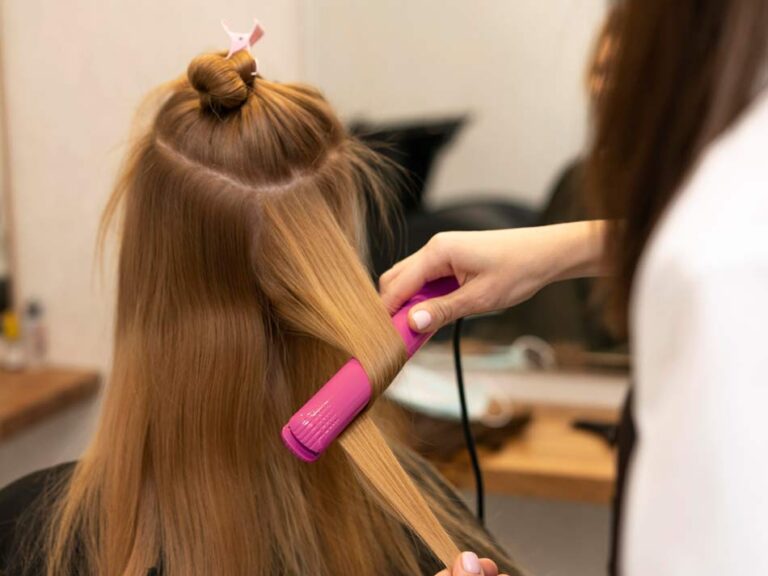 alisado organico y cabello tenido con color